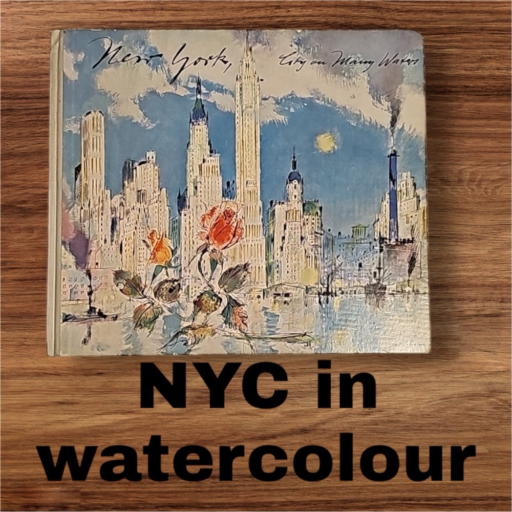 SALE!! RARE. New York city on many waters art book. 4